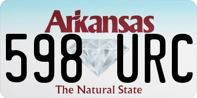 AR license plate 598URC