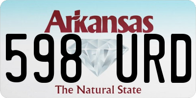 AR license plate 598URD