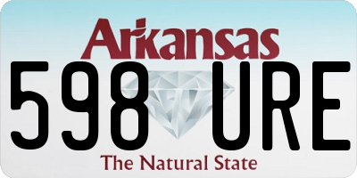 AR license plate 598URE
