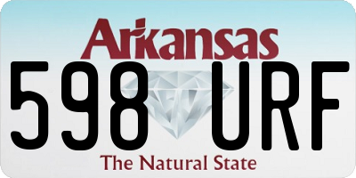 AR license plate 598URF