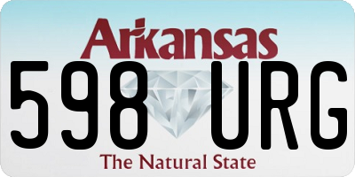 AR license plate 598URG