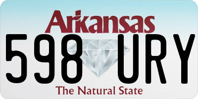 AR license plate 598URY