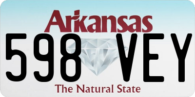 AR license plate 598VEY