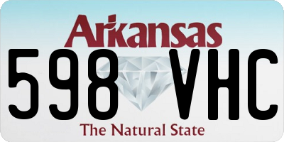 AR license plate 598VHC