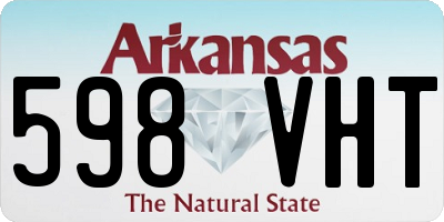 AR license plate 598VHT