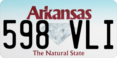 AR license plate 598VLI