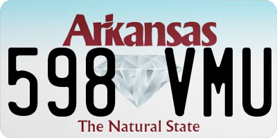 AR license plate 598VMU