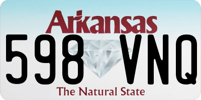 AR license plate 598VNQ