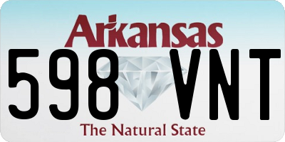 AR license plate 598VNT