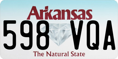 AR license plate 598VQA