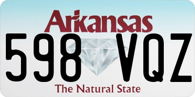 AR license plate 598VQZ