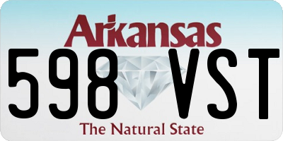 AR license plate 598VST