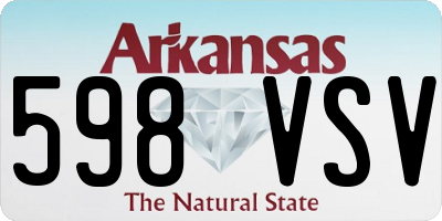 AR license plate 598VSV