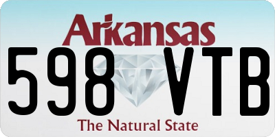 AR license plate 598VTB