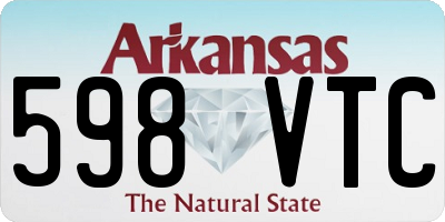 AR license plate 598VTC