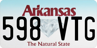 AR license plate 598VTG