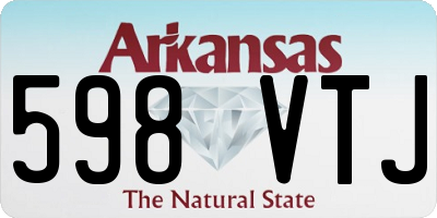 AR license plate 598VTJ