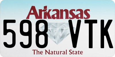 AR license plate 598VTK