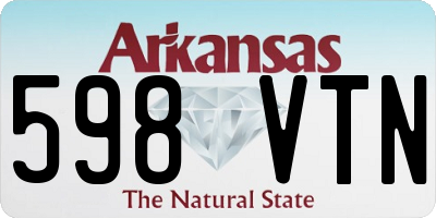 AR license plate 598VTN