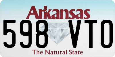 AR license plate 598VTO