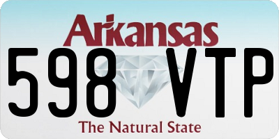 AR license plate 598VTP