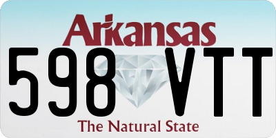 AR license plate 598VTT