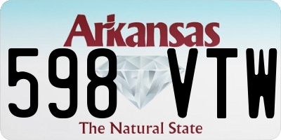 AR license plate 598VTW
