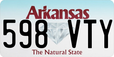 AR license plate 598VTY