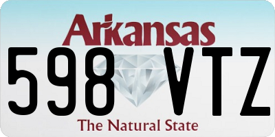 AR license plate 598VTZ