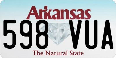 AR license plate 598VUA