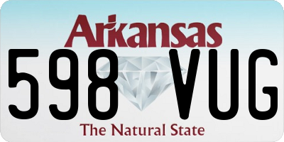AR license plate 598VUG