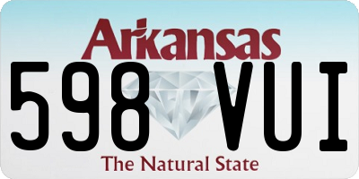 AR license plate 598VUI