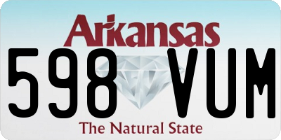 AR license plate 598VUM