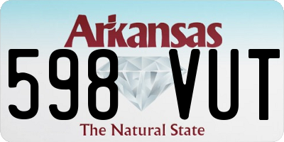AR license plate 598VUT