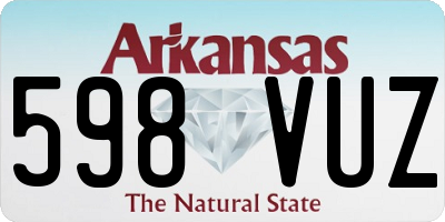 AR license plate 598VUZ