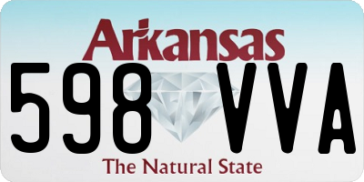 AR license plate 598VVA