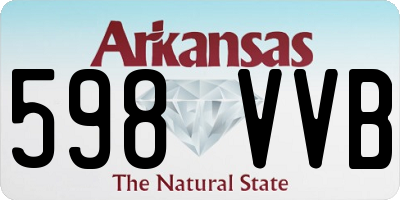 AR license plate 598VVB