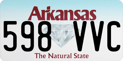AR license plate 598VVC