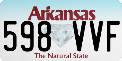 AR license plate 598VVF