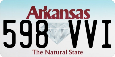 AR license plate 598VVI