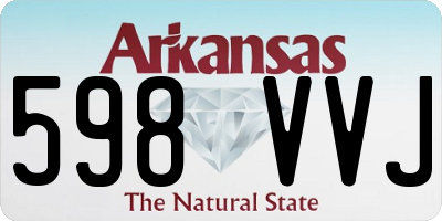 AR license plate 598VVJ