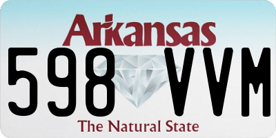 AR license plate 598VVM