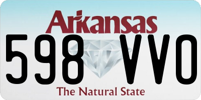 AR license plate 598VVO