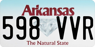 AR license plate 598VVR