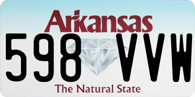 AR license plate 598VVW