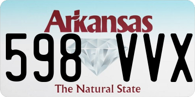 AR license plate 598VVX