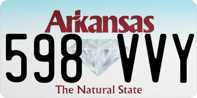 AR license plate 598VVY