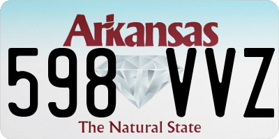 AR license plate 598VVZ