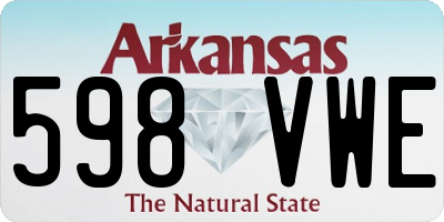 AR license plate 598VWE