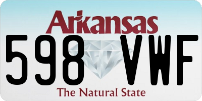 AR license plate 598VWF